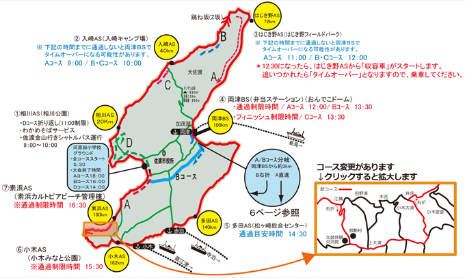 エイドステーションマップ