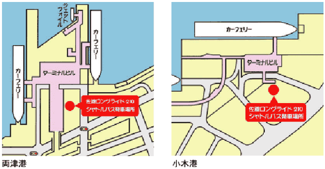 シャトルバス発着場